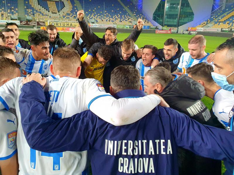 Universitatea Craiova ajunge pe locul secund in Liga 1